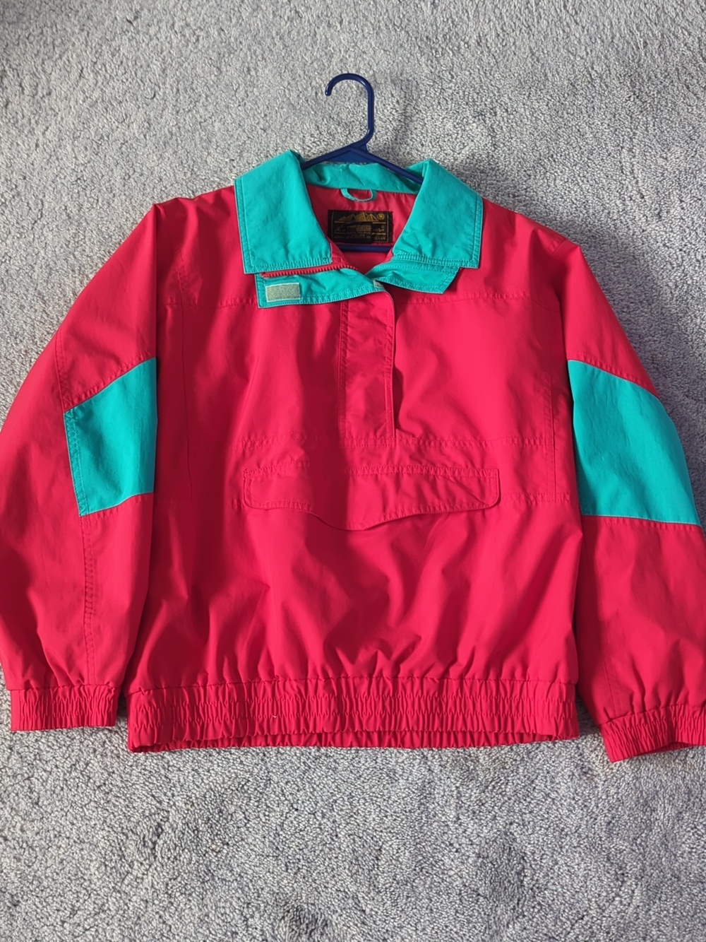 Vintage Eddie Bauer Red Bomber Windbreaker With Gore-Tex PTFE Lamination